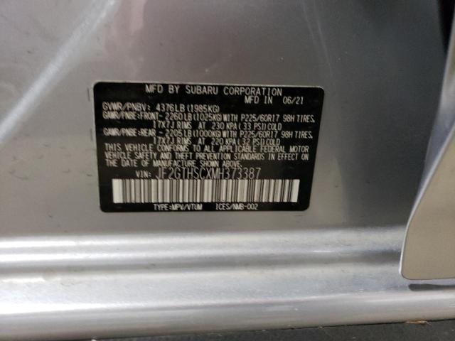 JF2GTHSCXMH373387 Subaru Crosstrek Sport