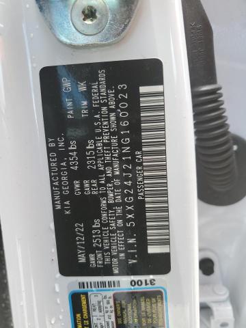 2022 KIA K5 LX - 5XXG24J21NG160023