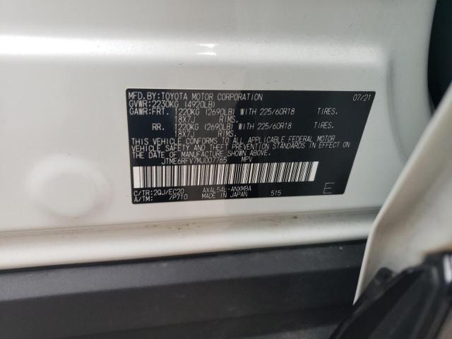 JTME6RFV7MJ007765 Toyota RAV4 XSE