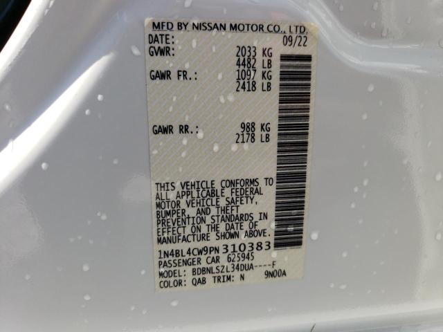 1N4BL4CW9PN310383 Nissan ALTIMA SR
