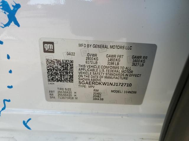 2022 BUICK ENCLAVE AV - 5GAERDKW1NJ172710