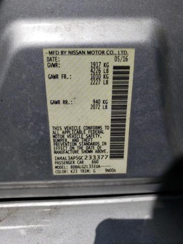 1N4AL3AP5GC233377 Nissan ALTIMA 2.5