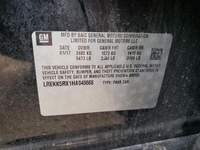 2017 CADILLAC CT6 PREMIU - LREKK5RX1HA049666
