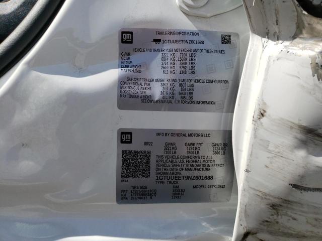 2022 GMC SIERRA K15 - 1GTUUEET9NZ601688