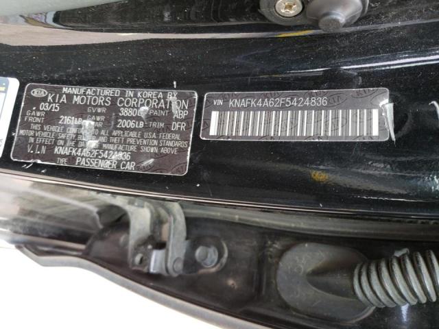 KNAFK4A62F5424836 KIA FORTE LX