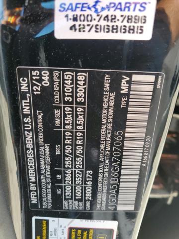 4JGDA5JB6GA707065 Mercedes-Benz GLE 350