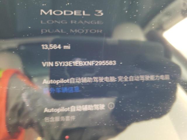 5YJ3E1EBXNF295583 Tesla MODEL 3