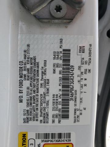 3FA6P0G73GR247439 Ford FUSION S