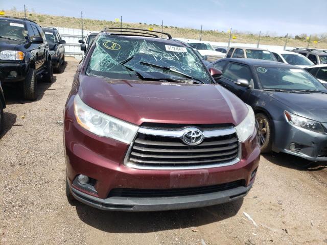 VIN 5TDJKRFH2ES010940 2014 Toyota Highlander, Xle no.5