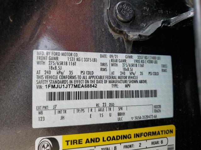 1FMJU1JT7MEA68842 Ford Expedition Xlt