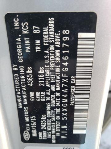 5XXGM4A7XFG461798 KIA Optima Lx