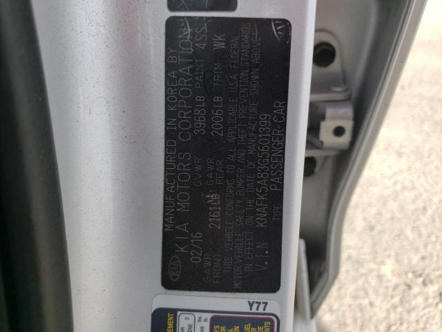 KNAFK5A83G5601399 KIA FORTE LX
