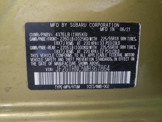 JF2GTHNC5MH367864 Subaru Crosstrek Limited