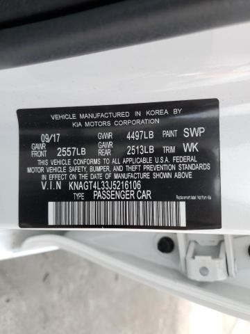 KNAGT4L33J5216106 KIA Optima Lx