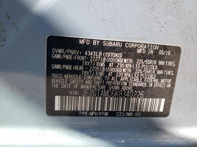 JF2GTAMC6K8340226 Subaru Crosstrek Limited