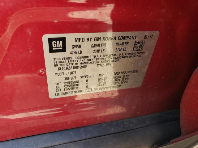 KL4CJASB1HB169453 Buick Encore Preferred