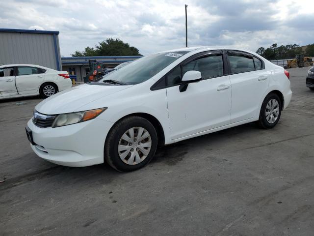 Salvage cars for sale from Copart Orlando, FL: 2012 Honda Civic LX