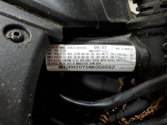 2022 YAMAHA MT-03 MH3RH20Y5NK008562