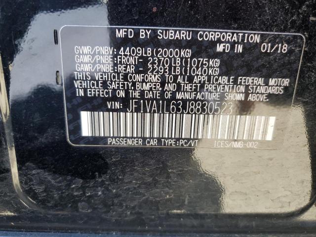 JF1VA1L63J8830523 Subaru Wrx Limited