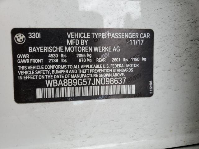 WBA8B9G57JNU98637 BMW 330 I