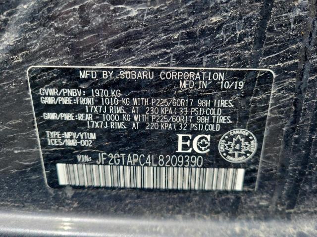 2020 SUBARU CROSSTREK - JF2GTAPC4L8209390