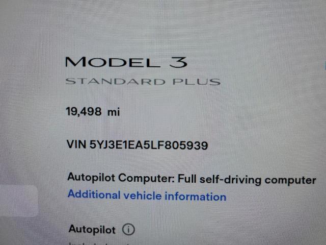 5YJ3E1EA5LF805939 Tesla MODEL 3