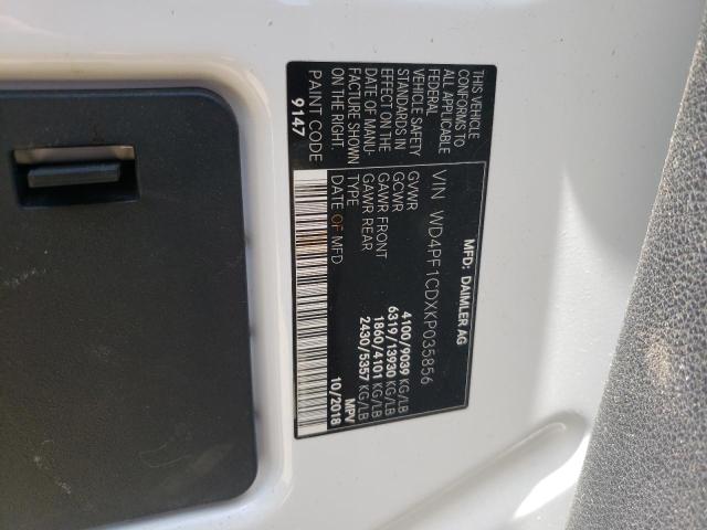 WD4PF1CDXKP035856 Mercedes-Benz Sprinter 2500/3500