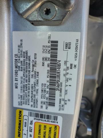 3FA6P0LU8JR140874 2018 FORD FUSION - Image 12