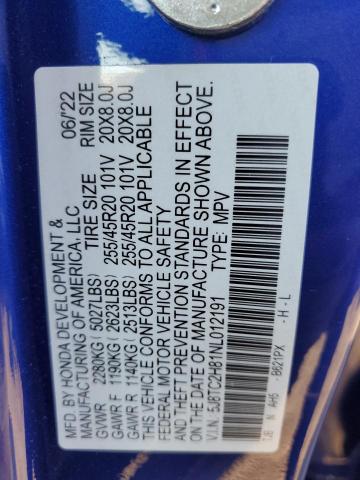 2022 ACURA RDX A-SPEC - 5J8TC2H81NL012191