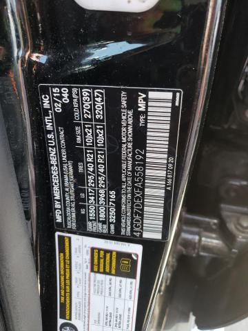 4JGDF7DEXFA558192 Mercedes-Benz Gl 550 4matic