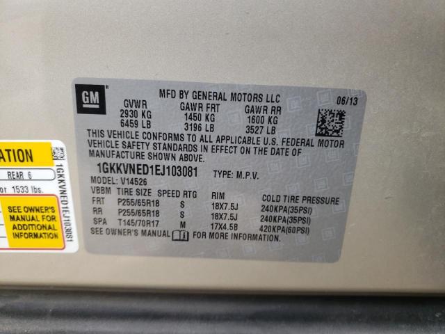 1GKKVNED1EJ103081 GMC ACADIA SLE