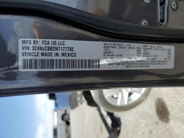 3C4NJCBB2NT177792 Jeep Compass Latitude