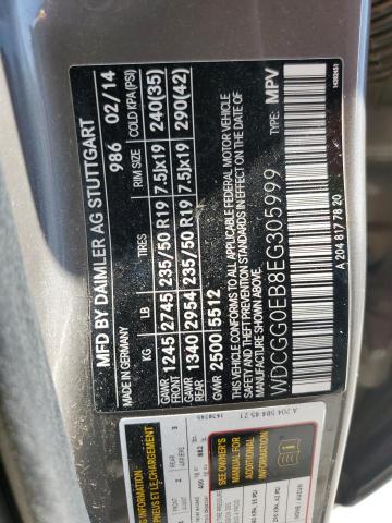 WDCGG0EB8EG305999 Mercedes-Benz Glk 250 Bluetec