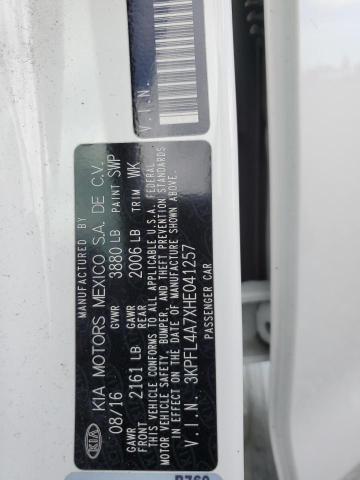3KPFL4A7XHE041257 KIA FORTE LX