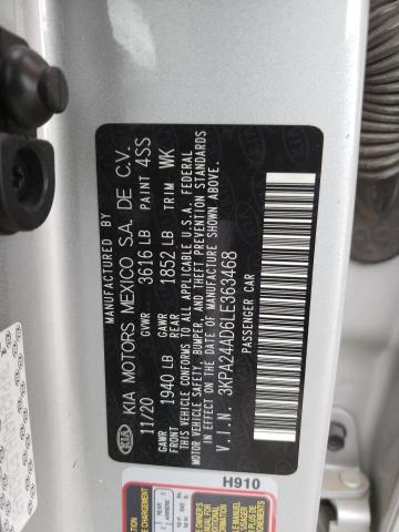 3KPA24AD6LE363468 KIA RIO LX