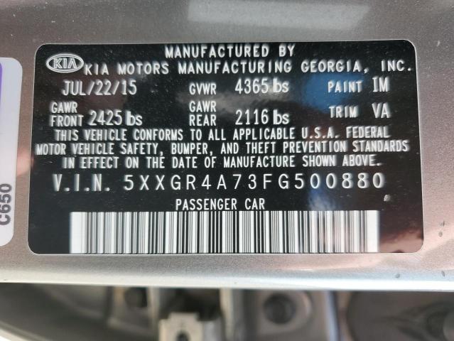 5XXGR4A73FG500880 KIA OPTIMA SX