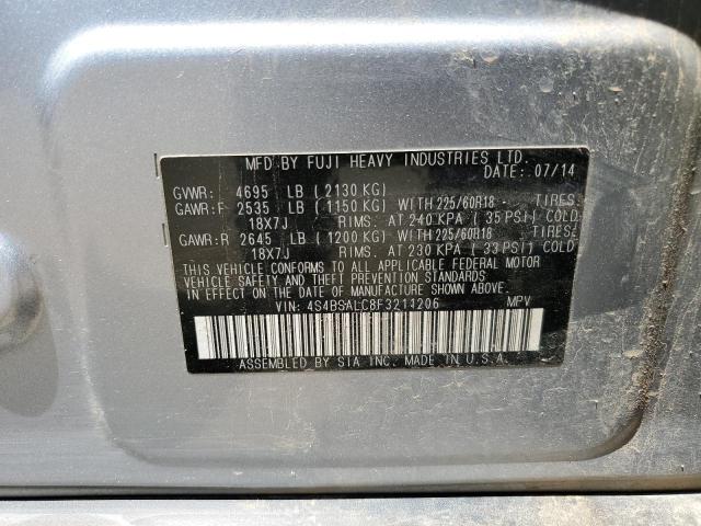 4S4BSALC8F3211206 Subaru Outback 2.5i Limited