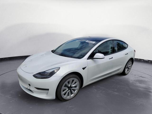Salvage cars for sale from Copart Rancho Cucamonga, CA: 2022 Tesla Model 3
