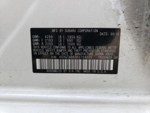 4S3GTAB65K3709005 Subaru Impreza