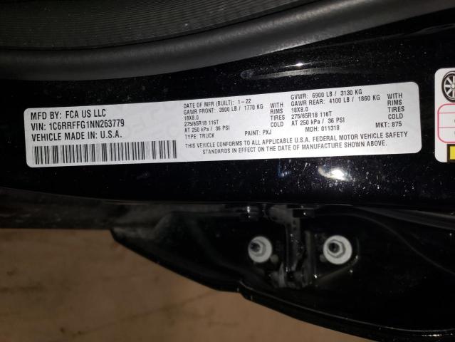 2022 RAM 1500 BIG H - 1C6RRFFG1NN263779
