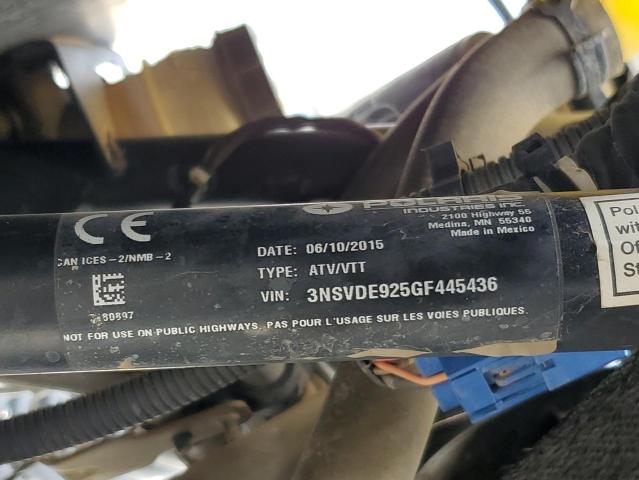 2016 POLARIS RZR XP TUR - 3NSVDE925GF445436
