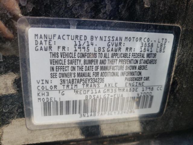3N1AB7AP5EY334236 Nissan SENTRA S