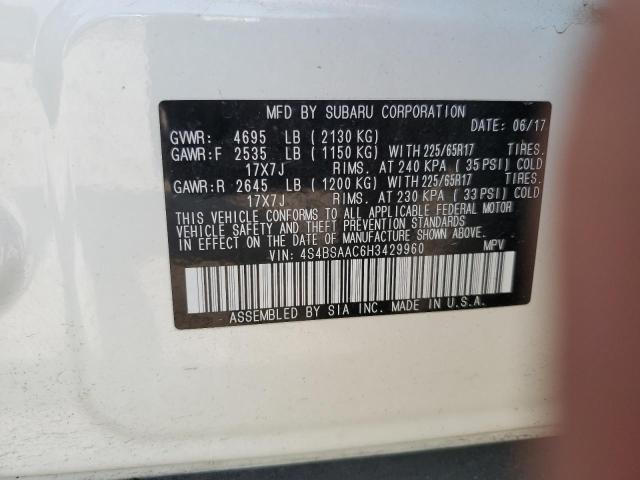 4S4BSAAC6H3429960 Subaru Outback 2.5i