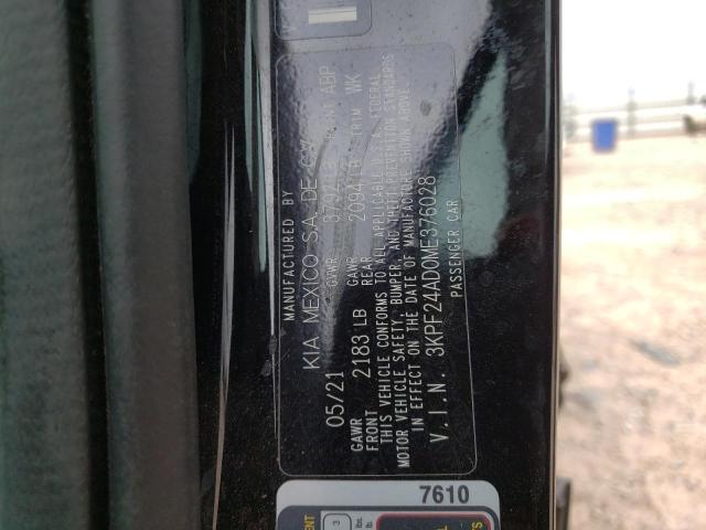 3KPF24AD0ME376028 KIA FORTE FE