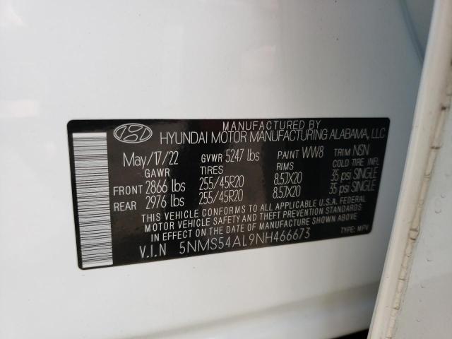 2022 HYUNDAI SANTA FE C 5NMS54AL9NH466673