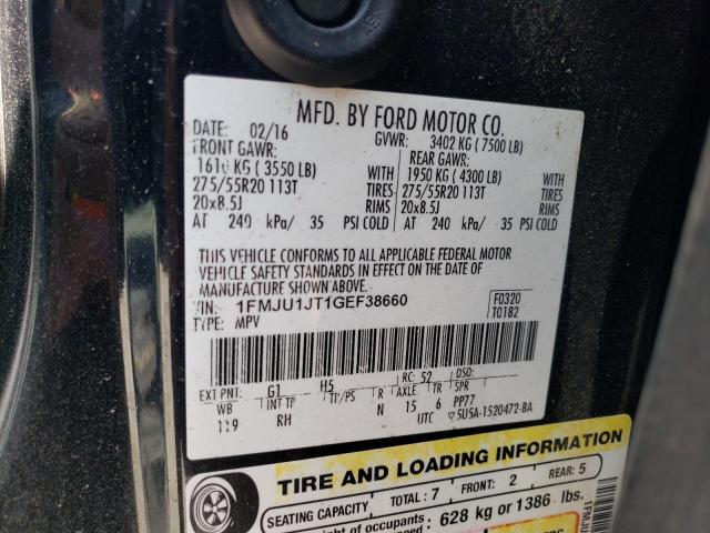 1FMJU1JT1GEF38660 Ford Expedition Xlt
