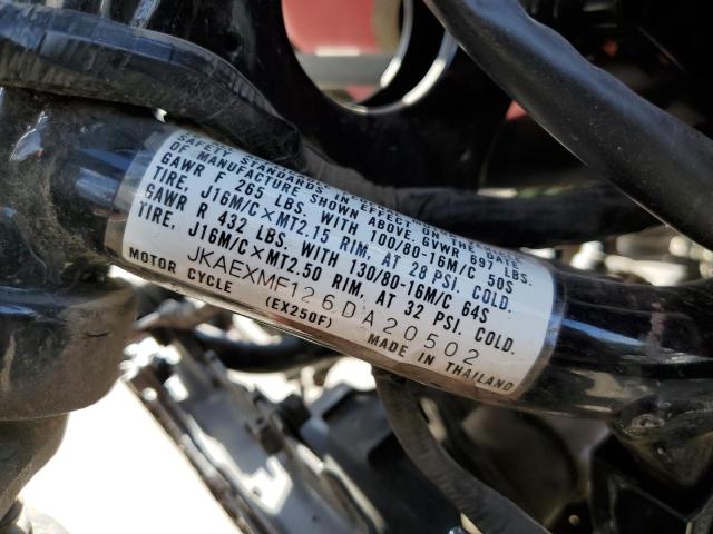 2006 KAWASAKI EX250 F - JKAEXMF126DA20502
