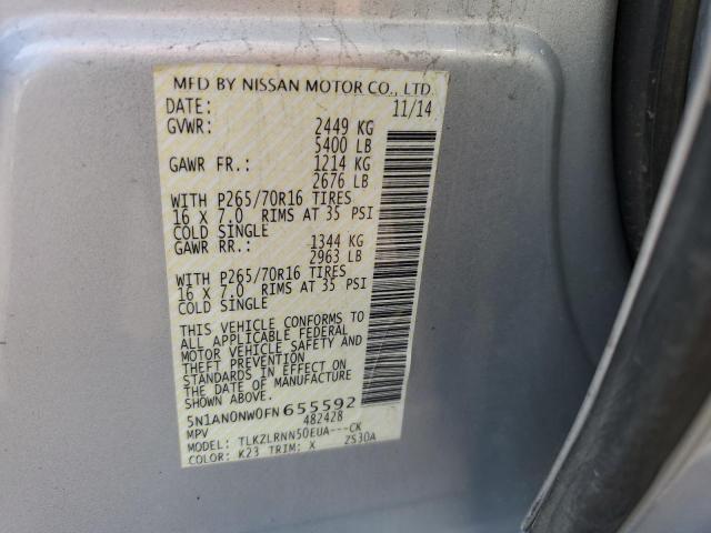 5N1AN0NW0FN655592 Nissan XTERRA X