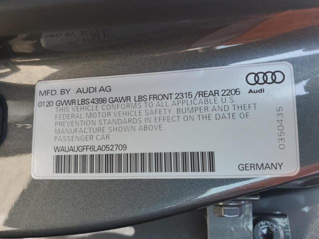 WAUAUGFF6LA052709 Audi A3 PREMIUM 12