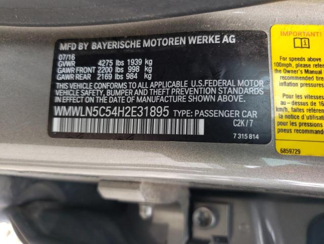 2017 MINI COOPER CLU - WMWLN5C54H2E31895